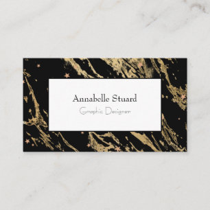 Marmor Elegant Gold Beruflich Visitenkarte