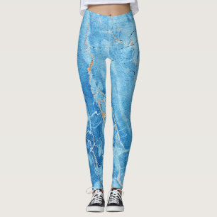 Marmor-Eleganz: Natürliche strukturierte Oberfläch Leggings