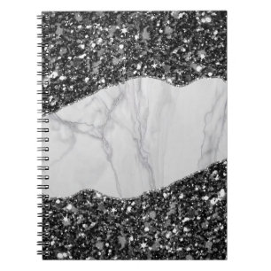 Marmor Glitter Spiral Notizbuch Notizblock
