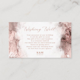 Marmor-Glitzer, der gut V2 Rose Gold ID644 wünscht Begleitkarte