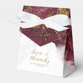 Marmor Glitzer Wedding Burgundy Gold ID644 Geschenkschachtel