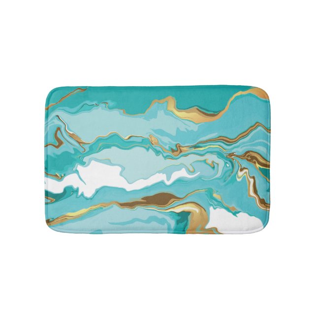 Marmor, Gold: abstrakter Vintager Hintergrund. Badematte (Vorderseite)