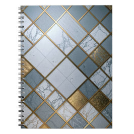 Marmor Gold Raster Luxus Geometrie Notizblock