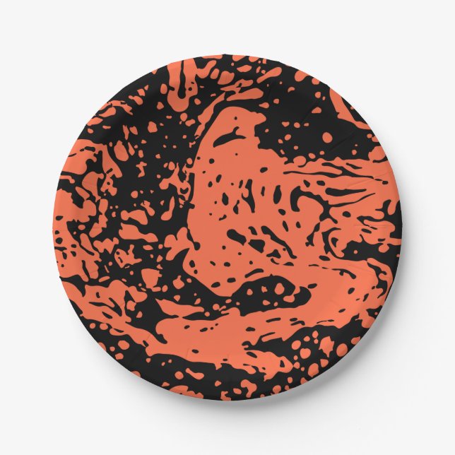 Marmor Granit Textur Natur Pappteller (Vorderseite)