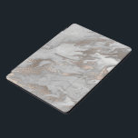 Marmor Gray Elfenbein Beige Stone Weiß Abstrakt iPad Pro Cover<br><div class="desc">florenceK Design minimal und elegant</div>