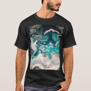 Marmor Handmade: Traditionelle Luxus Textur. T-Shirt