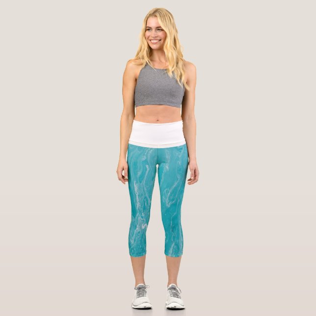 Marmor High Waisted Capris (Vorderseite)