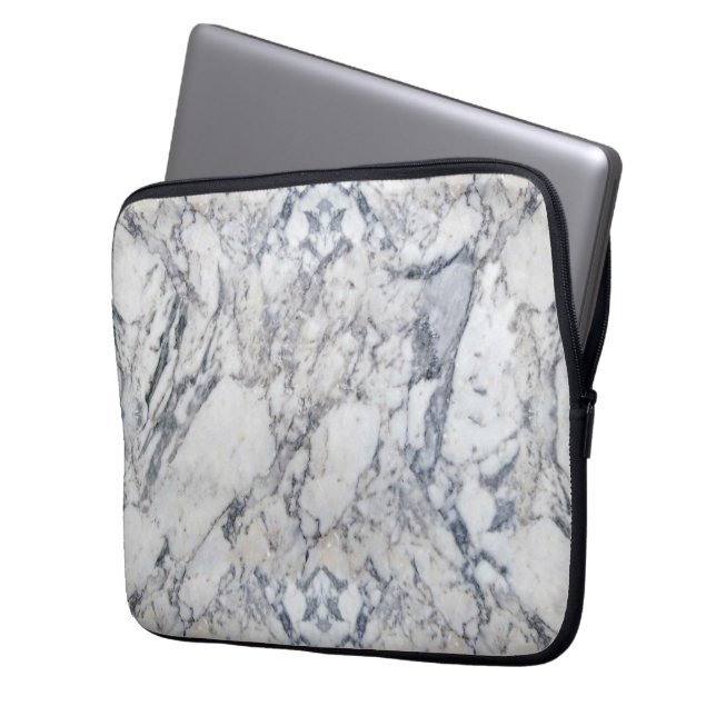 "Marmor-" Laptop-Hülse Laptopschutzhülle (Vorderseite Links)