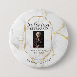 Marmor mit goldener Erinnerung an einen geliebten Button