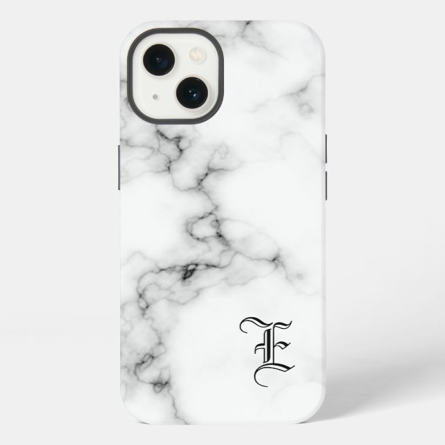Marmor-Monogramm iPhone Hülle (Rückseite)
