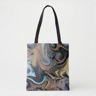 Marmor Natur Kunstwerk Goldener Glitzer Tasche