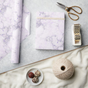Marmor Naturstein Grau mit sanftem Lila Rosa Adern Geschenkpapier