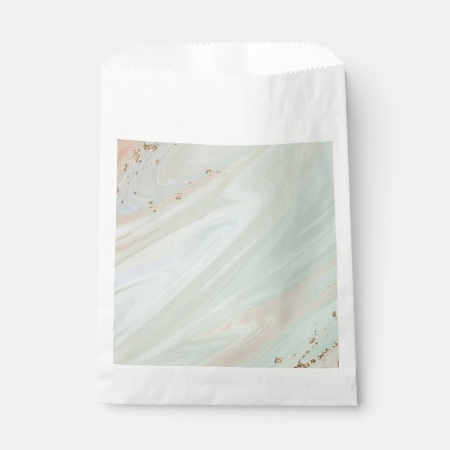 Marmor Pastel Stone Textured Glitzer Gefälligkeits Geschenktütchen (Vorderseite)