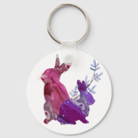 Marmor Pink Lila Osterfrühling Bunny Rabbit