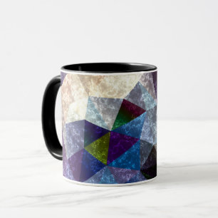 Marmor polygonal Muster Tasse