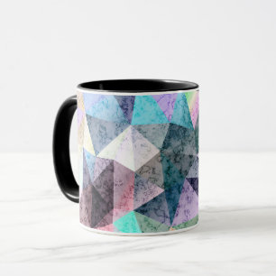 Marmor polygonal Muster Tasse