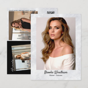 Marmor-Rand Promo-Karte Postkarte   QR-Code