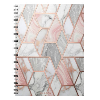 Marmor-Spiral-Notizbuch stilvolles Design Notizblock