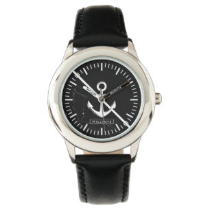 Marmor und Anker Armbanduhr