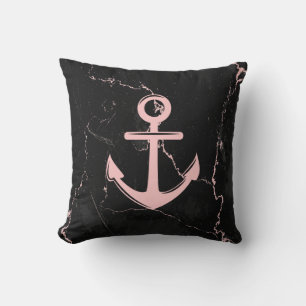 Marmor und Anker Kissen