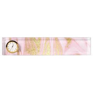 Marmor und Glitter Namensplakette