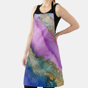 Marmor und Glitter Schürze