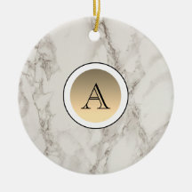 Marmor und Gold Initial Elegant