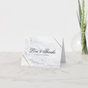 Marmor und Gold Wedding Vielen Dank Dankeskarte