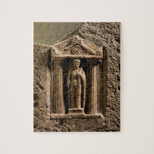Marmor und Sandstein votive Stele mit weiblichem