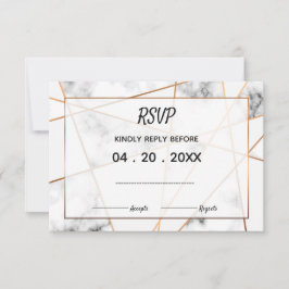 Marmor Wedding Suite Elegantes & Zeitloses UAWG RSVP Karte