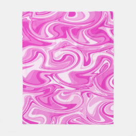 Marmor-Wirbel-Textur - Rosa-Töne Kaffee-Tasse Fleecedecke