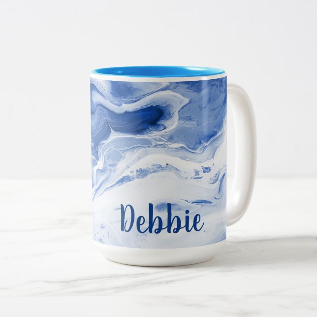 Marmor Zweifarbige Tasse (VorderseiteRechts)
