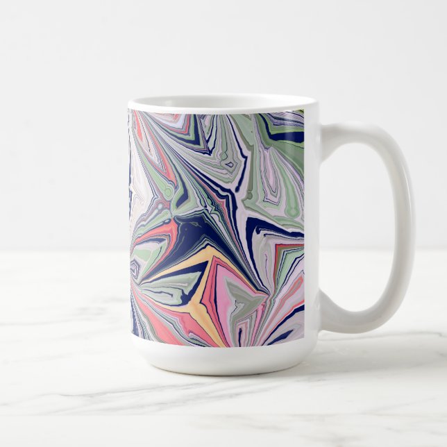 Marmorabstraktes Design Kaffeetasse (Rechts)