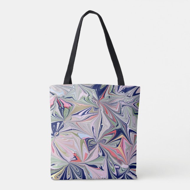 Marmorabstraktes Design Tasche (Rückseite)