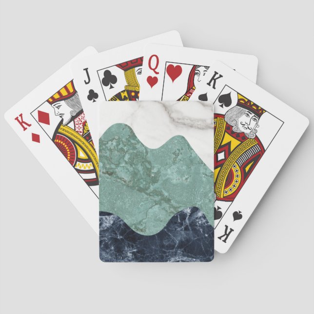 Marmorabstraktion Spielkarten (Rückseite)