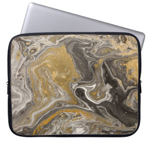 Marmoracrylat, naturinspirierte Textur. Laptopschutzhülle