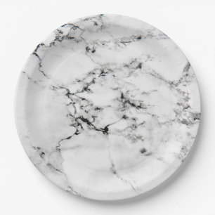 Marmorbeschaffenheit Pappteller