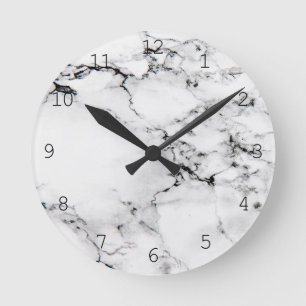 Marmorbeschaffenheit Runde Wanduhr