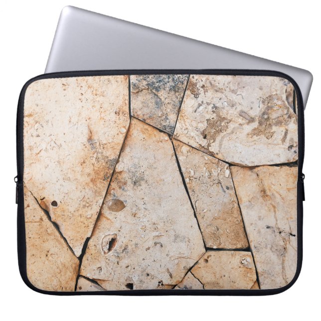 Marmorboden Laptopschutzhülle (Vorderseite)