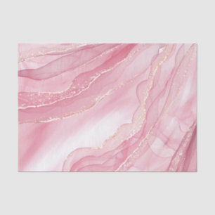 Marmorboden Rosa und Glitzer Gold Seidenpapier