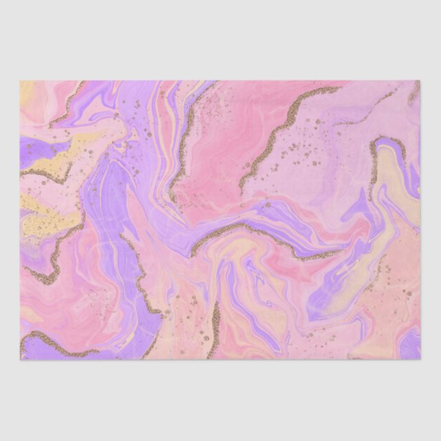 Marmorboden - rosa und lila seidenpapier (Vorderseite)