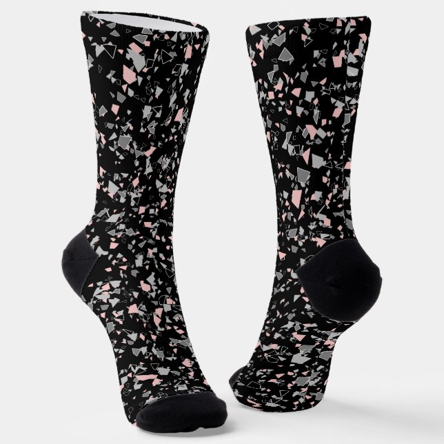 Marmorchips Gestein formen Teile abstrakt struktur Socken (Gewinkelt)