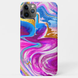 Marmordesign aus rosa Glitzer Case-Mate iPhone Hülle