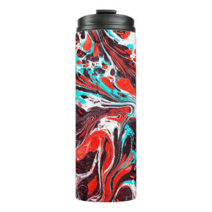 Marmorebru farbige Acrylporenplatte Rücken Thermosbecher