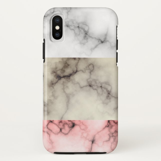 Marmorfarbblöcke Case-Mate iPhone Hülle (Rückseite)