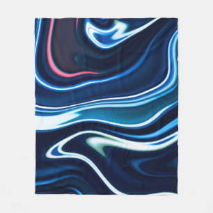 Marmorfarbe farbig. Blaue Marmorstruktur Fleecedecke