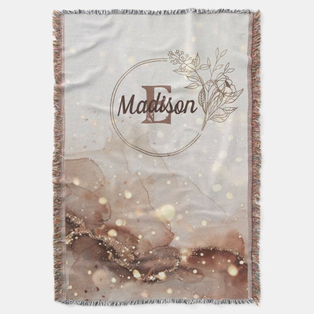 Marmorfarben mit Glitzer-Akzenten Decke (Vorderseite Vertikal)