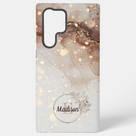 Marmorfarben mit Glitzer-Akzenten Samsung Galaxy Hülle