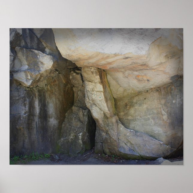 Marmorfelsen an der Naturbrücken Poster (Vorne)