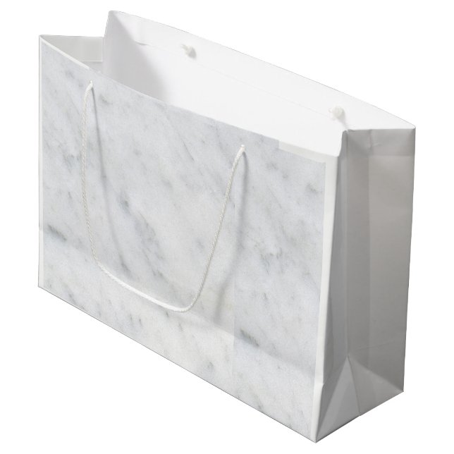 Marmorgeschenktasche Große Geschenktüte (Vorderseite Schrägansicht)